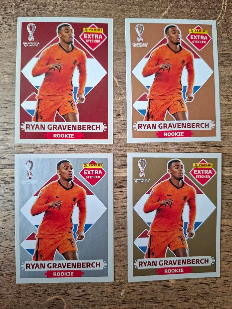 Panini, World Cup Qatar, 2022, Extra Gold, Silver,  Brons., Envoi, Neuf, Autocollants et Photos