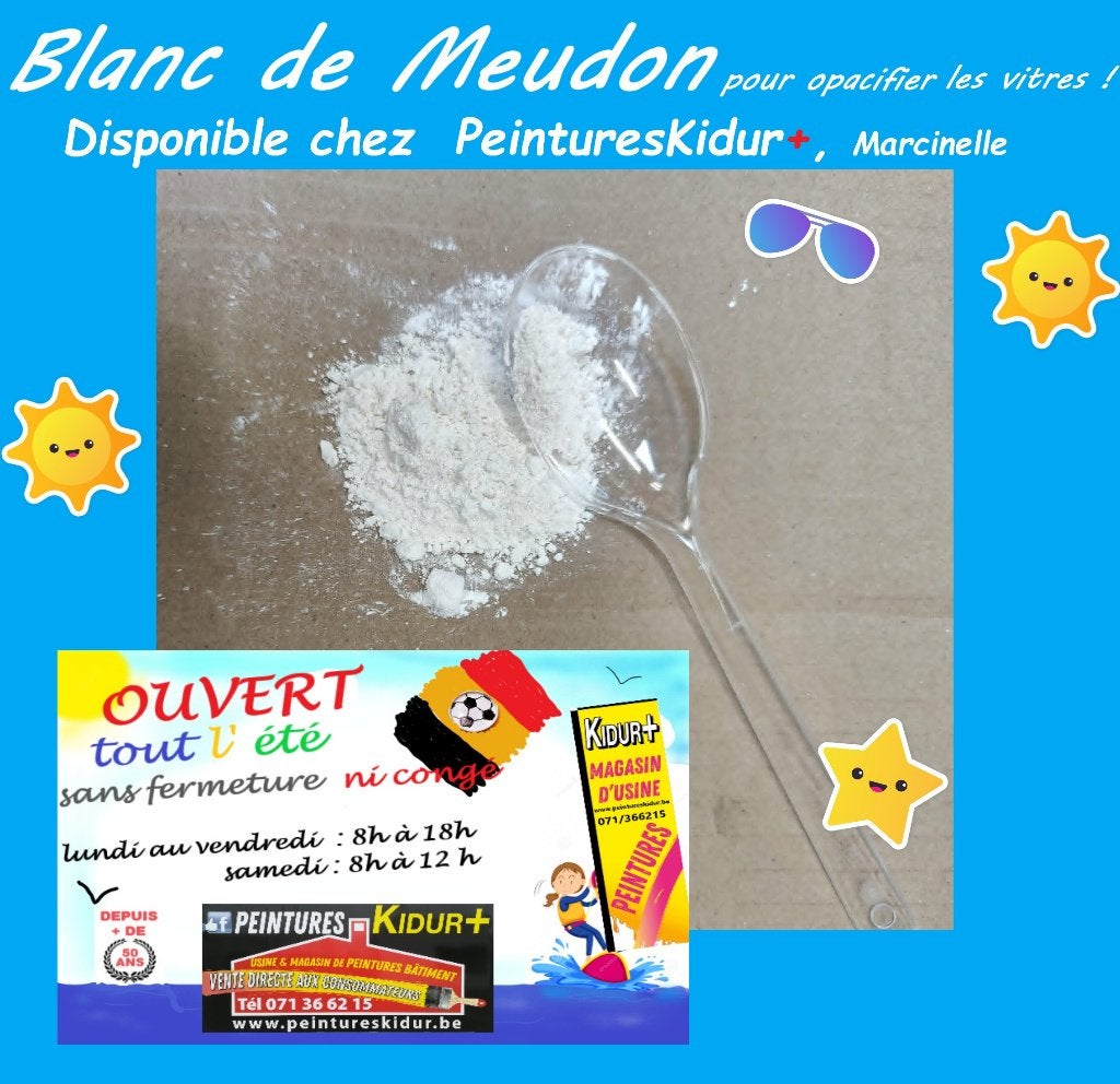 BLANC de MEUDON / CARBONATE de CALCIUM écran solaire vitres, Enlèvement, Neuf