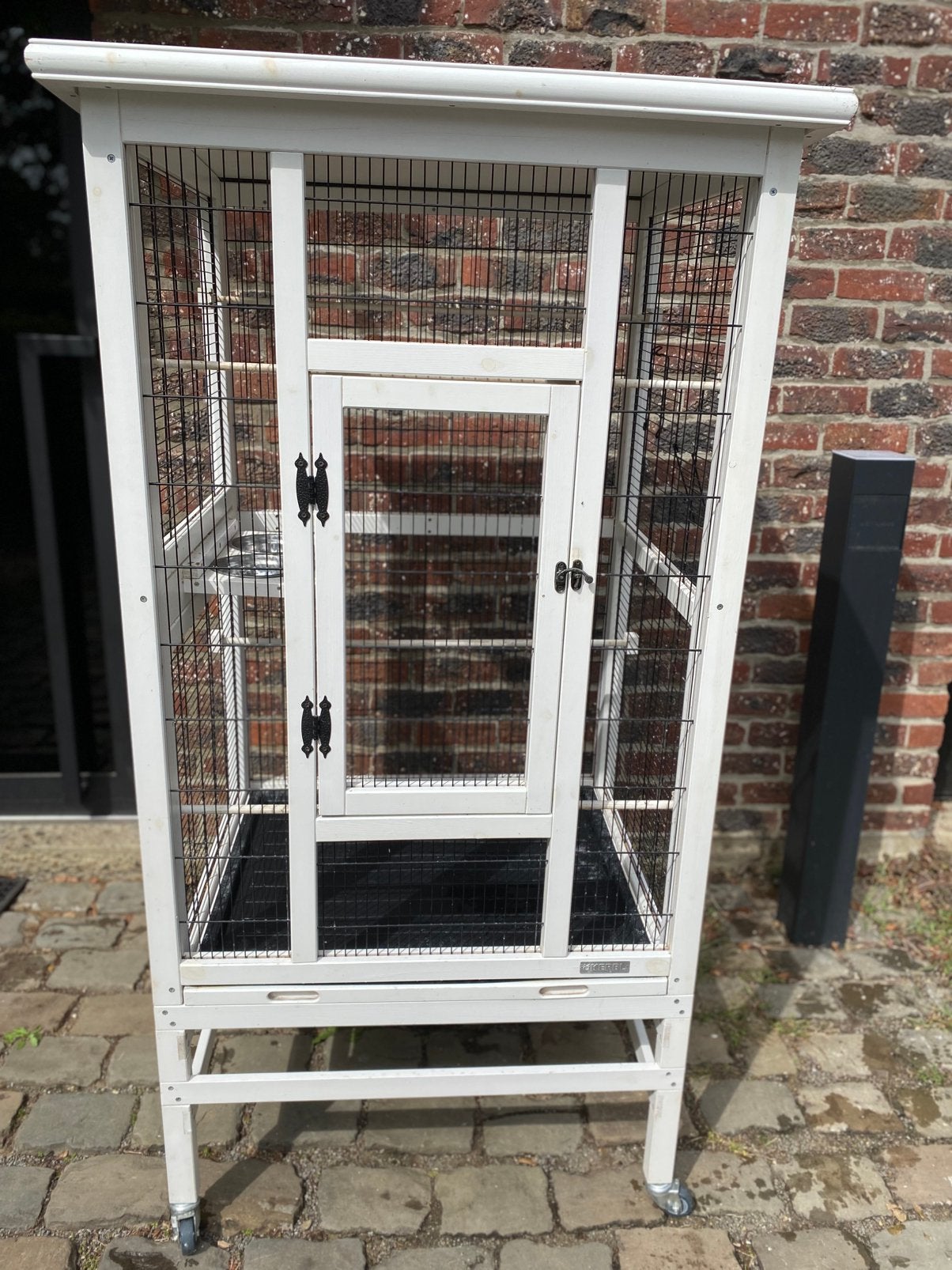 Grote houten binnen- en buitenvolière/vogelkooi Kerbl, Ophalen, Gebruikt, Hout, Vogelkooi