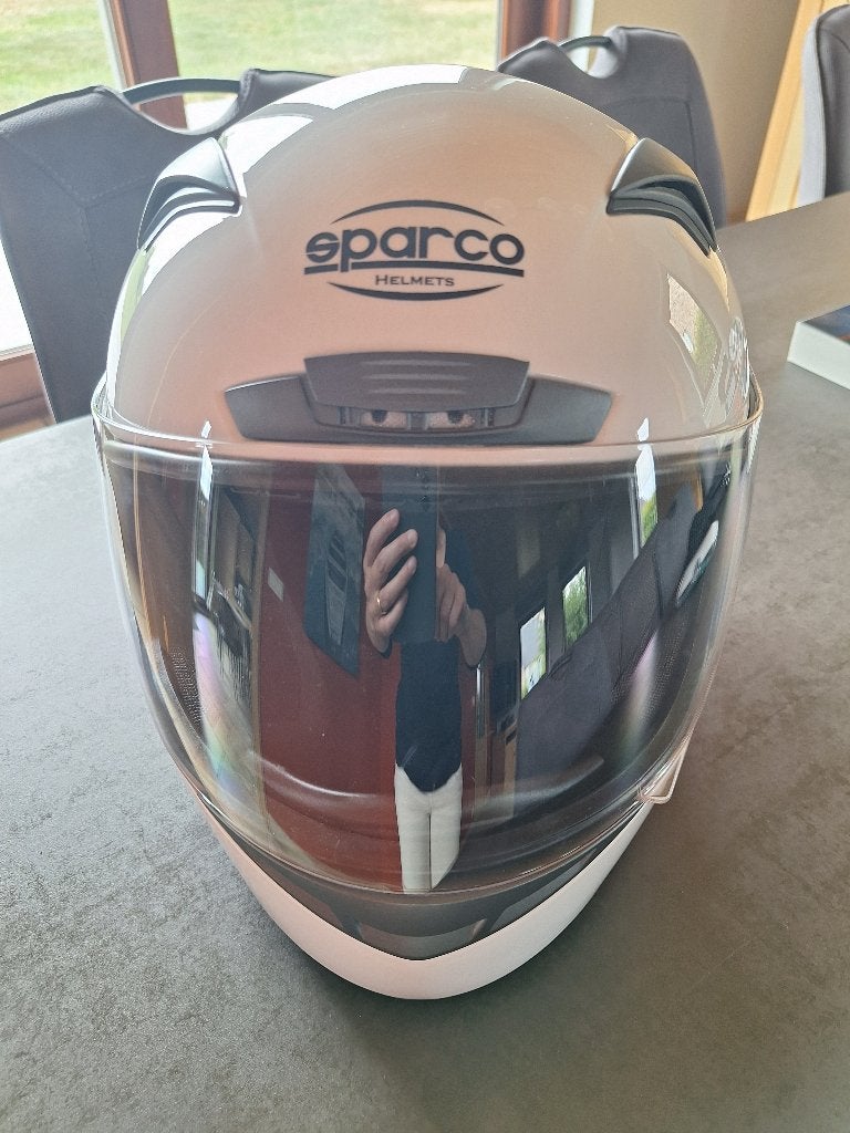 Casque Sparco, Sports & Fitness, Karting, Enlèvement, Comme neuf, Casque ou Gants