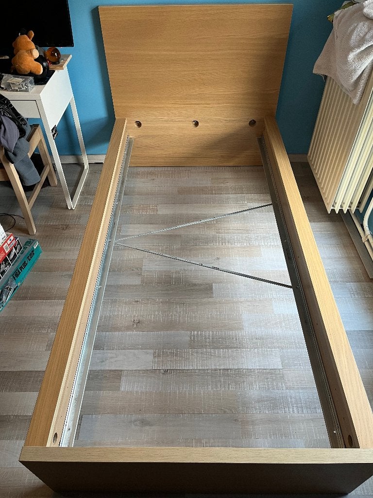 Ikea Malm bedframe, Huis en Inrichting, Ophalen, Gebruikt, 90 cm, Eenpersoons