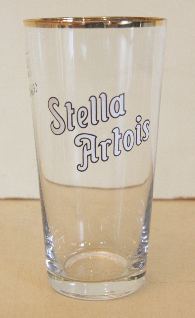 Stella Artois Boerkes 25cl / Gouden Randje & Emaille Logo, Verzamelen, Ophalen of Verzenden, Nieuw, Bierglas