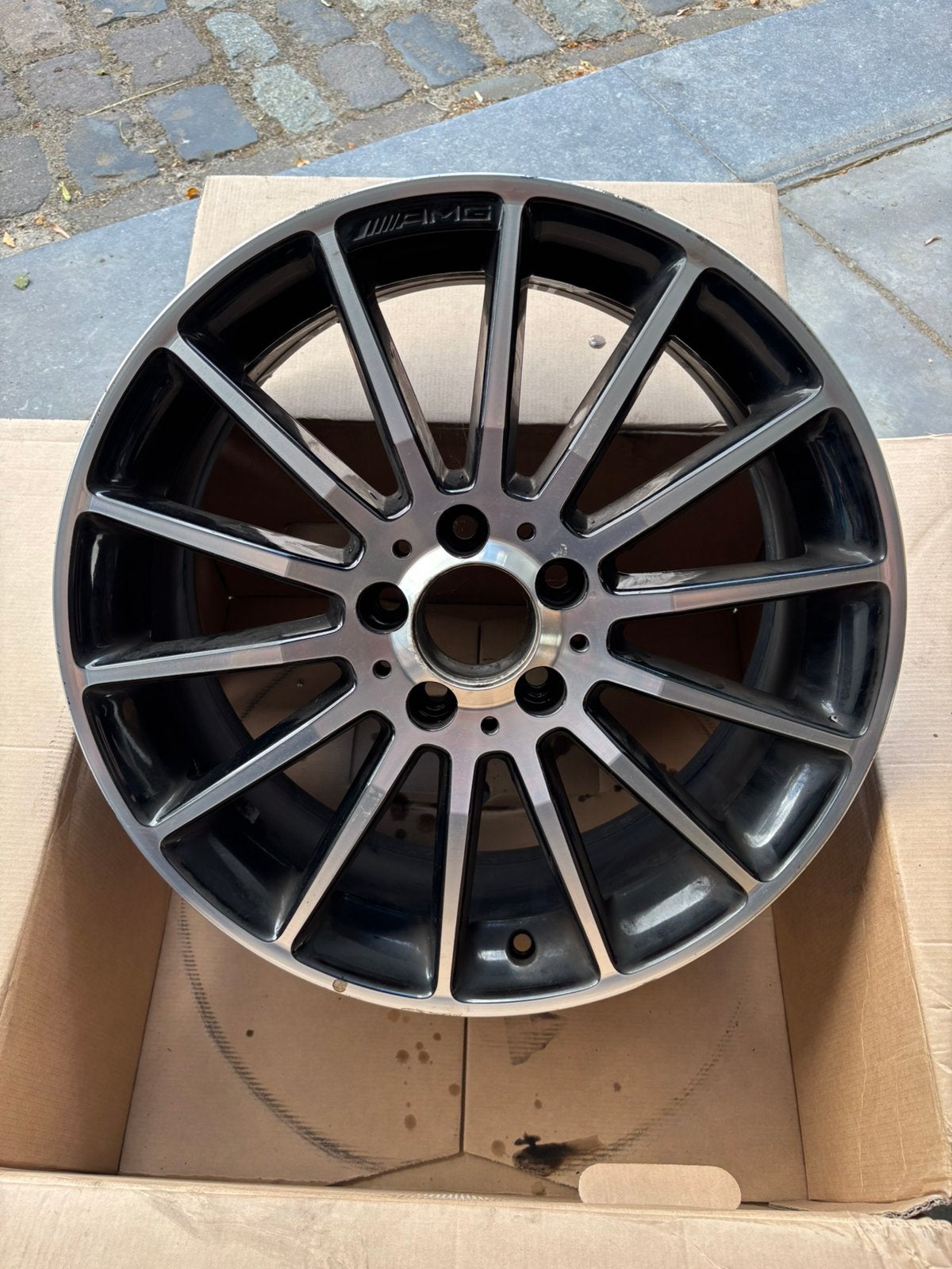 Originele Mercedes-AMG 18” dubbelspaak velgen – 2 stuks., Autos : Pièces & Accessoires, Pneus & Jantes, Jante(s), 18 pouces, Véhicule de tourisme