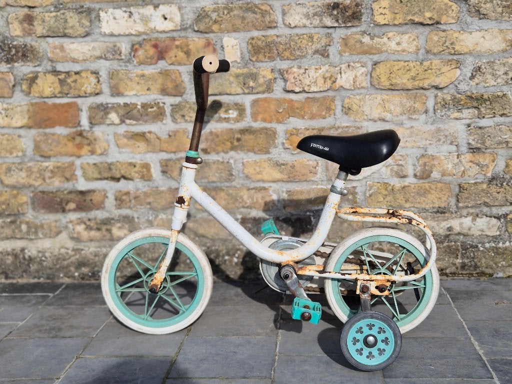 Eerste fietsje, Fietsen en Brommers, Ophalen, Gebruikt, Minder dan 16 inch, Zijwieltjes
