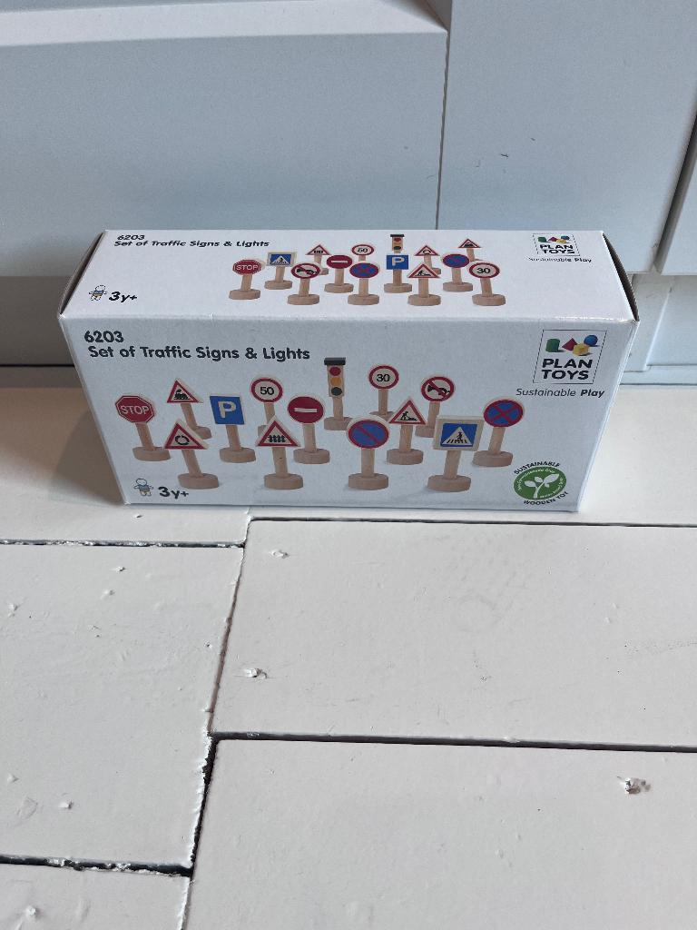 Plantoys verkeersborden, Kinderen en Baby's, Ophalen, Zo goed als nieuw