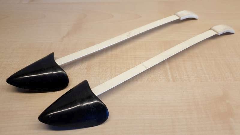 1 paar vintage, retro zwart plastiek pasvormen dameschoenen, Ophalen, Zwart