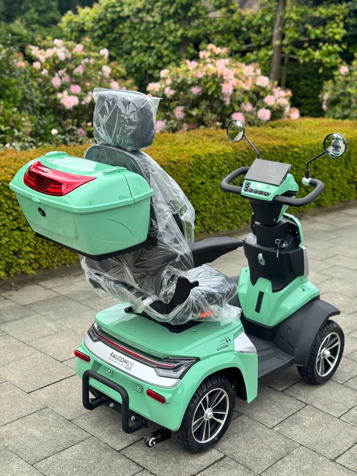 Scootmobiel Falcon 20 km/h batterie au lithium amovible NEUF, Enlèvement ou Envoi, Pliant, Neuf, Fauteuil roulant électrique