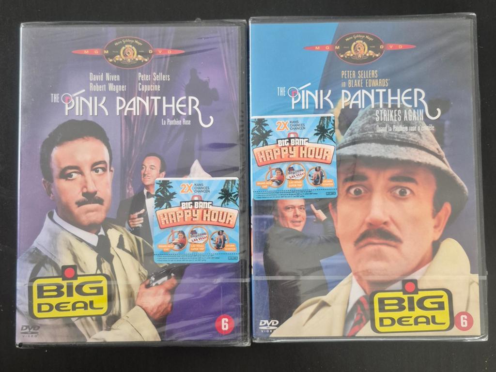 Dvd The Pink Panther en wanneer de Pink Panther verstrikt ra, Ophalen of Verzenden