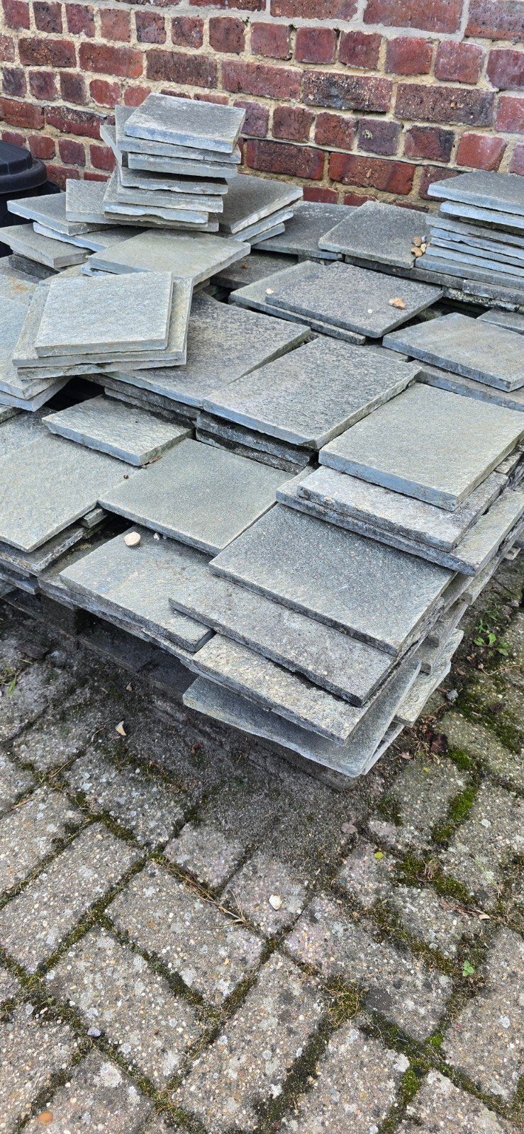 gratis op te halen terrastegeltjes, Enlèvement