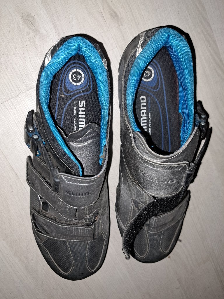 schimano fiets schoenen maat 43 met clips, Ophalen, Gebruikt, Schoenen