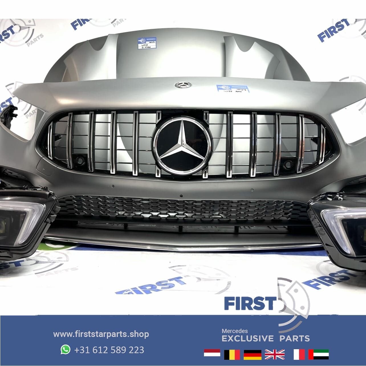 2022 W177 V177 AMG VOORKOP 662 MAT GRIJS Mercedes A KLASSE 2, Gebruikt, -, Voor, Ophalen of Verzenden