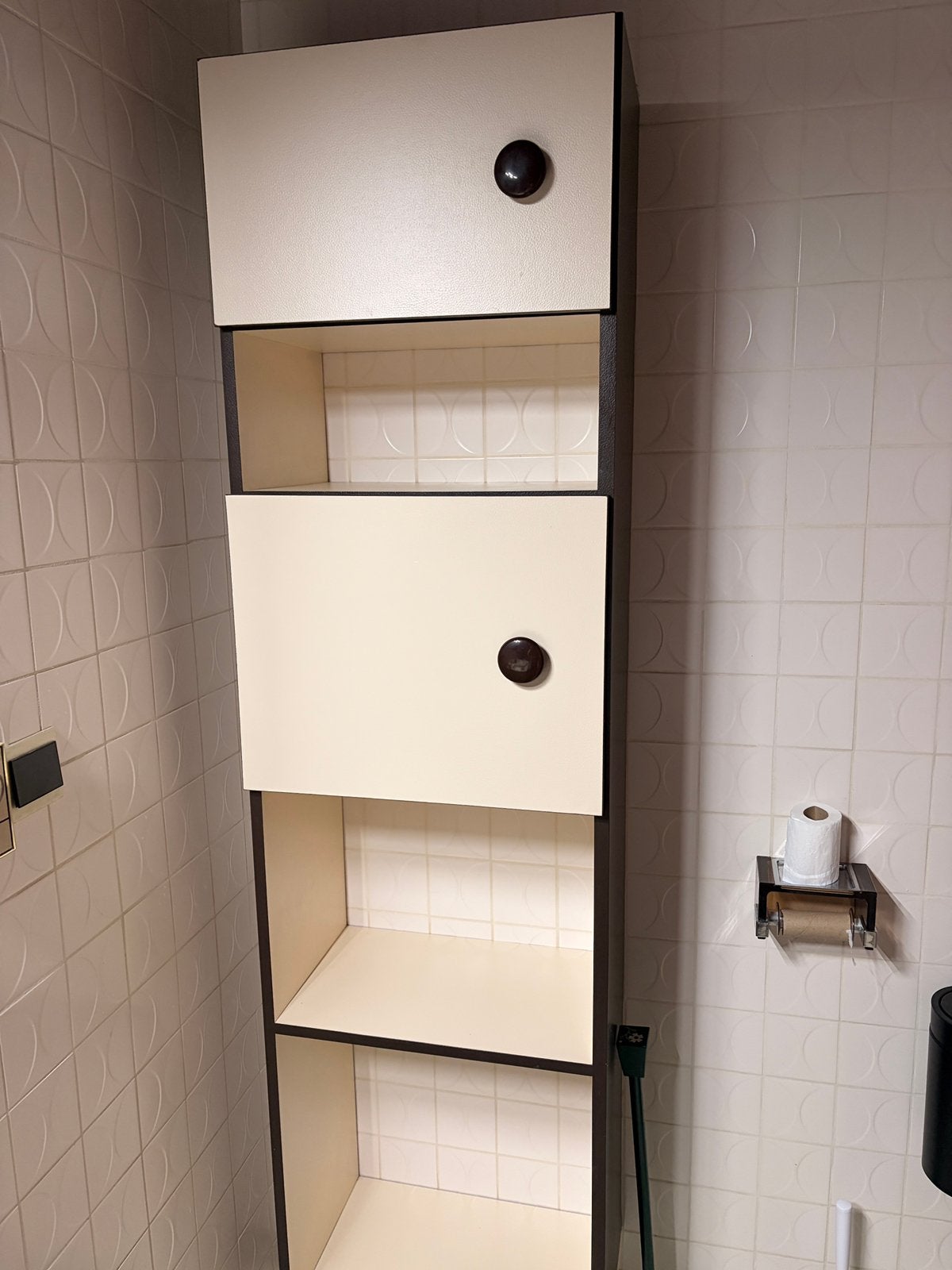 Armoire de salle de bain haute et étroite, Maison & Meubles, Armoire (mi-)haute, Enlèvement, Utilisé, 50 à 100 cm