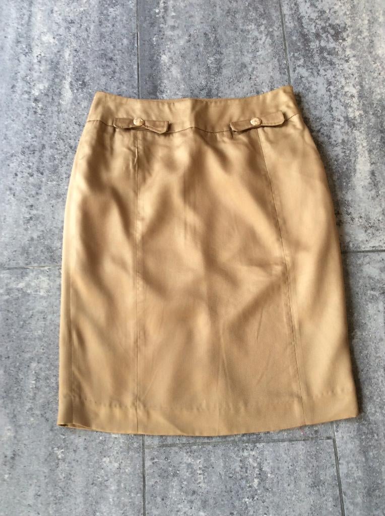 Jupe Fever City 40 beige, Taille 38/40 (M), Enlèvement ou Envoi, Comme neuf, Sous le genou
