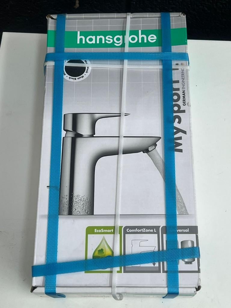 Mitigeur lavabo L Noir Mat Hansgrohe MySport – NEUF, Enlèvement, Lavabo