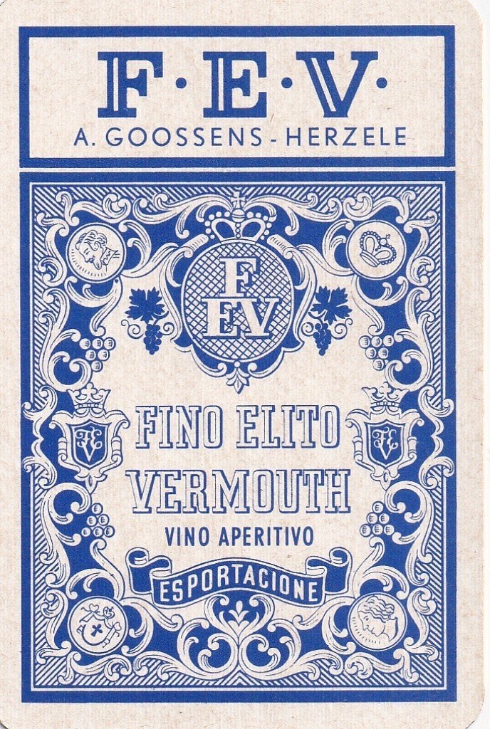 L 6 / S K GOOSSENS HERZELE  VERMOUTH, Verzamelen, Ophalen of Verzenden, Nieuw, Speelkaart(en)