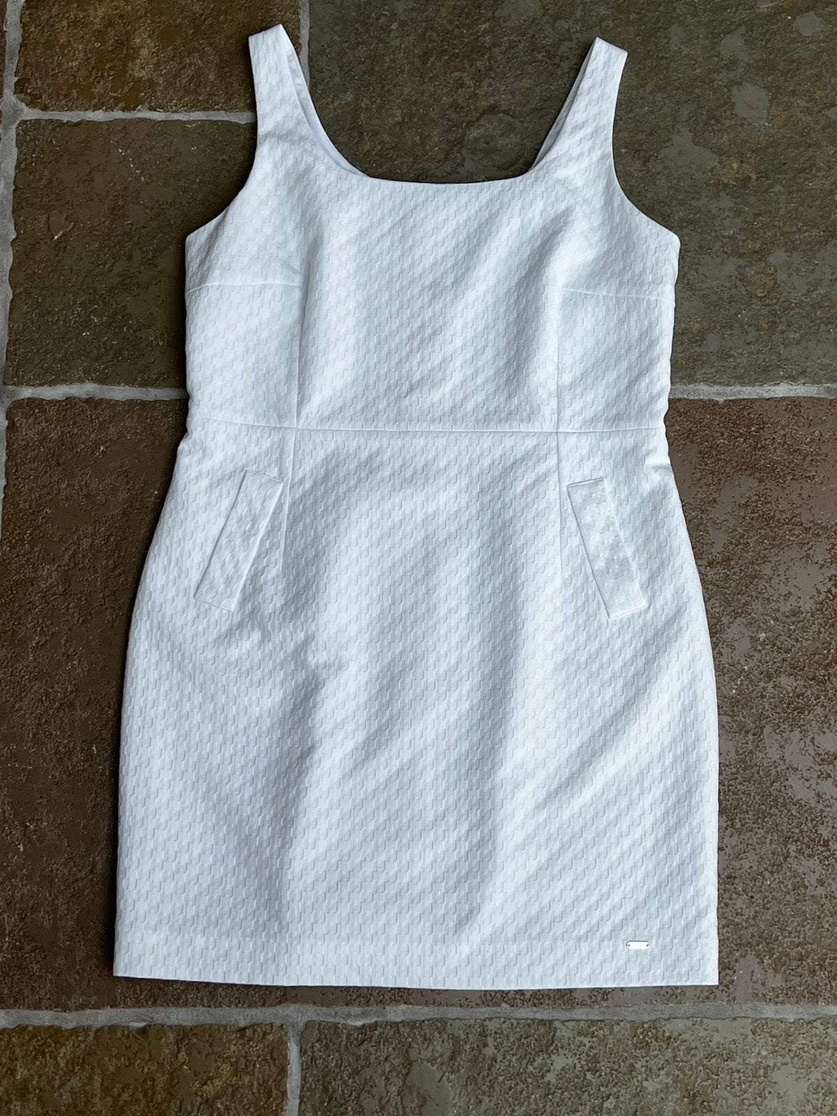Mooi wit jurkje, Kleding | Dames, Ophalen, Zo goed als nieuw, Maat 46/48 (XL) of groter, Wit