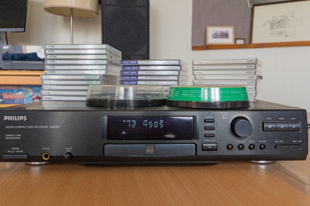 Philips Audio disc recorder CDR880+ 38 CDR audio, TV, Hi-fi & Vidéo, Lecteurs CD, Enlèvement, Comme neuf, Philips