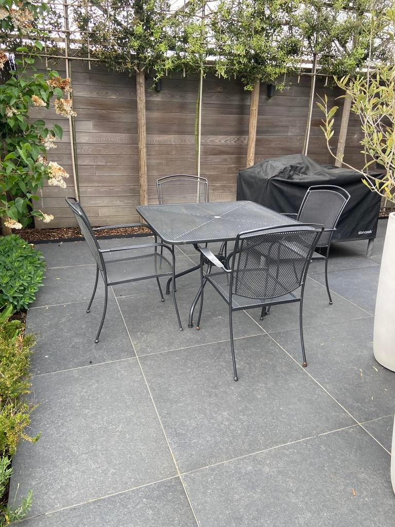 Chaises et table de jardin Royale, Enlèvement, Utilisé, 4 places, Salons de jardin