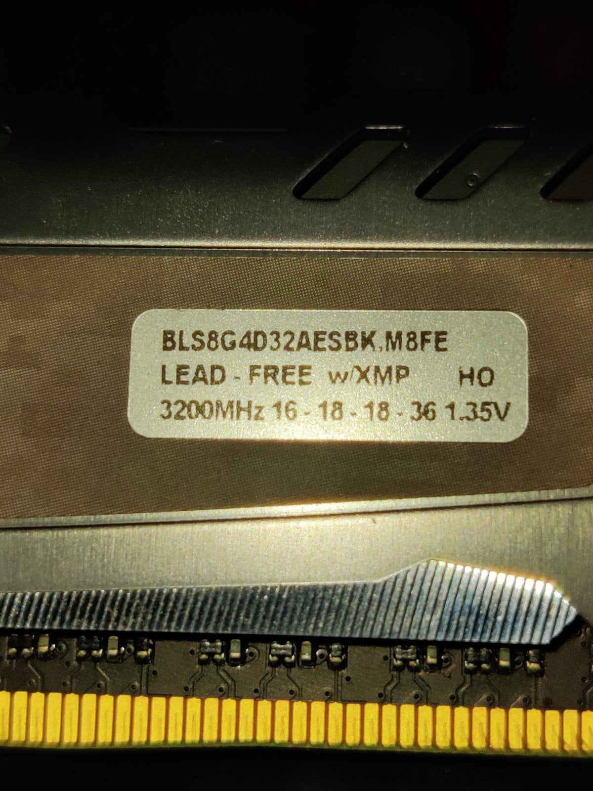 BALLISTIX BY MICRON., Gebruikt, 32 GB, DDR4, Ophalen of Verzenden