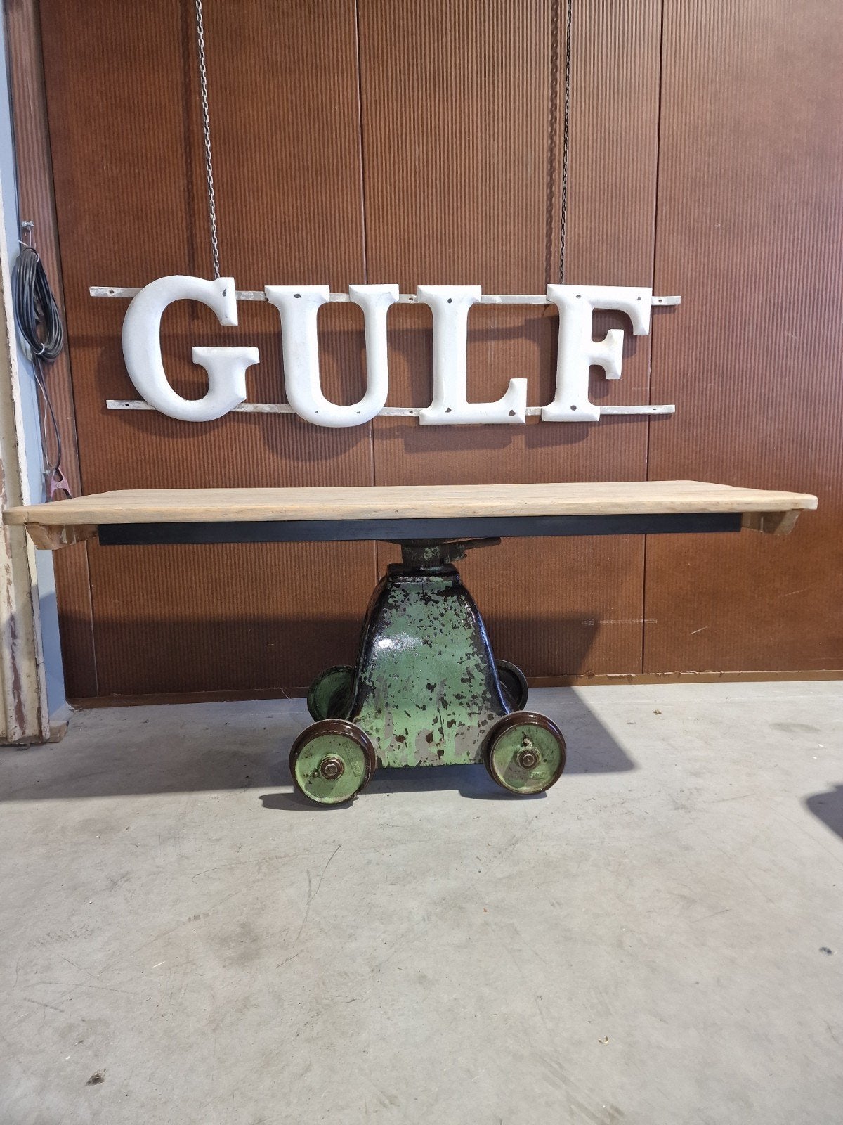 industriële tafel van trein trolley 50jaren, Ophalen