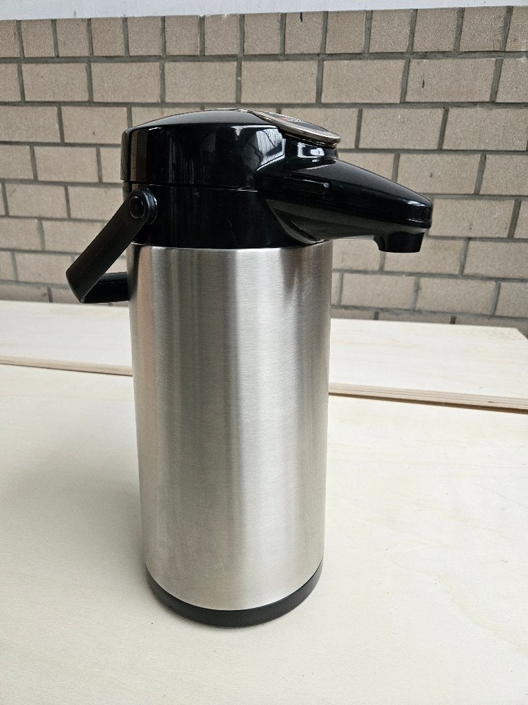 Thermos isotherme à pompe Bravilor Airpot 2,2L inox, Autres modèles, Enlèvement ou Envoi, Autres types, Utilisé