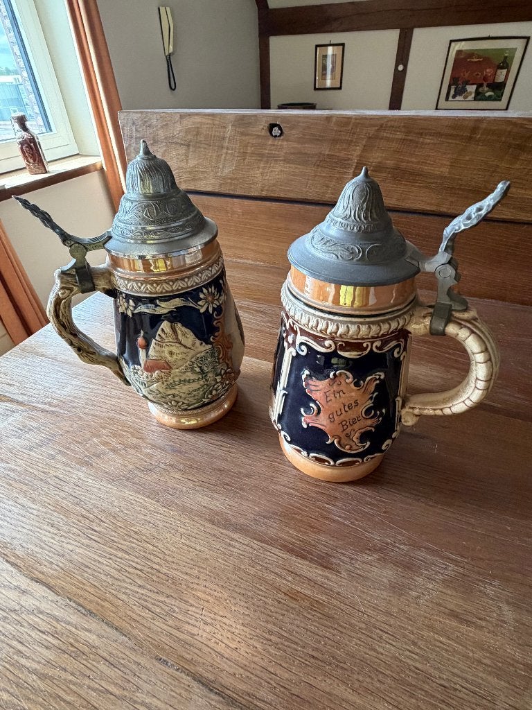 Duitse Bierbekers - voor de verzamelaars, Verzamelen, Glas en Drinkglazen, Ophalen, Zo goed als nieuw, Bierglas