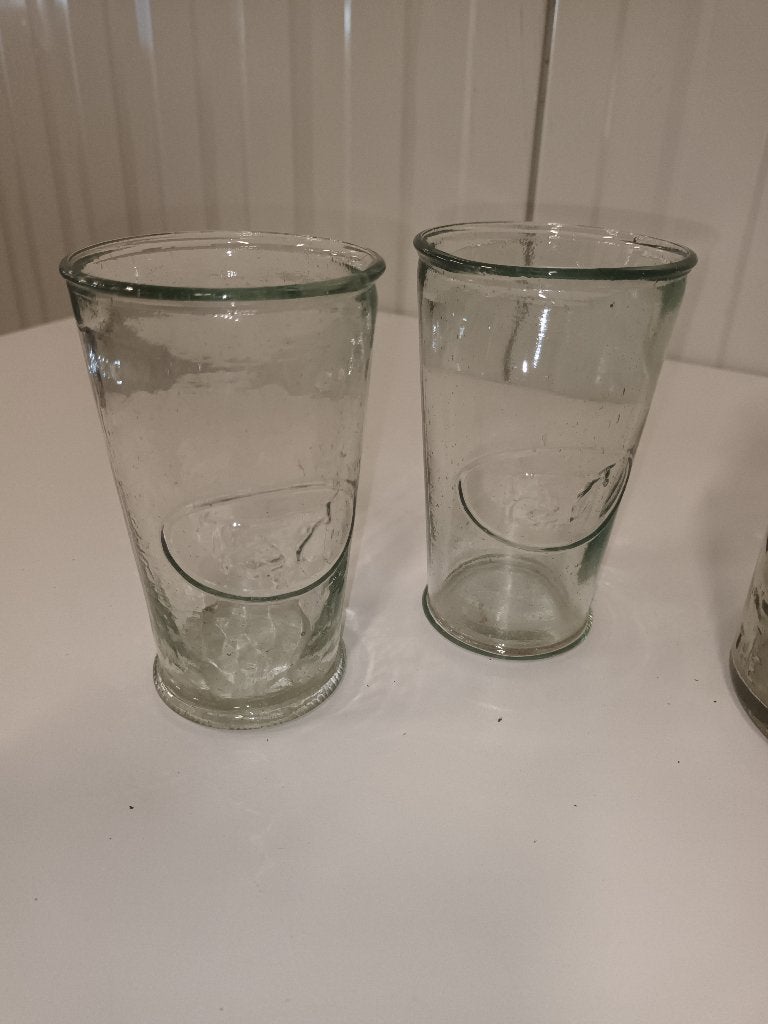 Vintage melkkan en glazen, Enlèvement ou Envoi