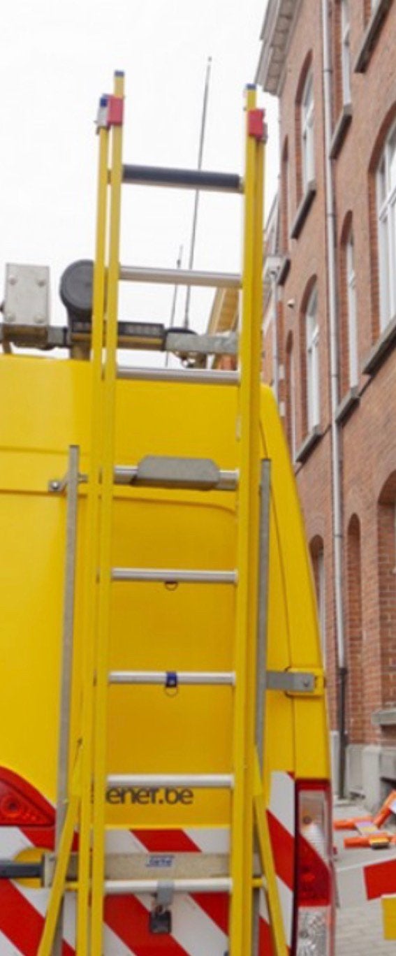 Professionele telescopische ladder van 1000v glasvezel, Ophalen, Zo goed als nieuw
