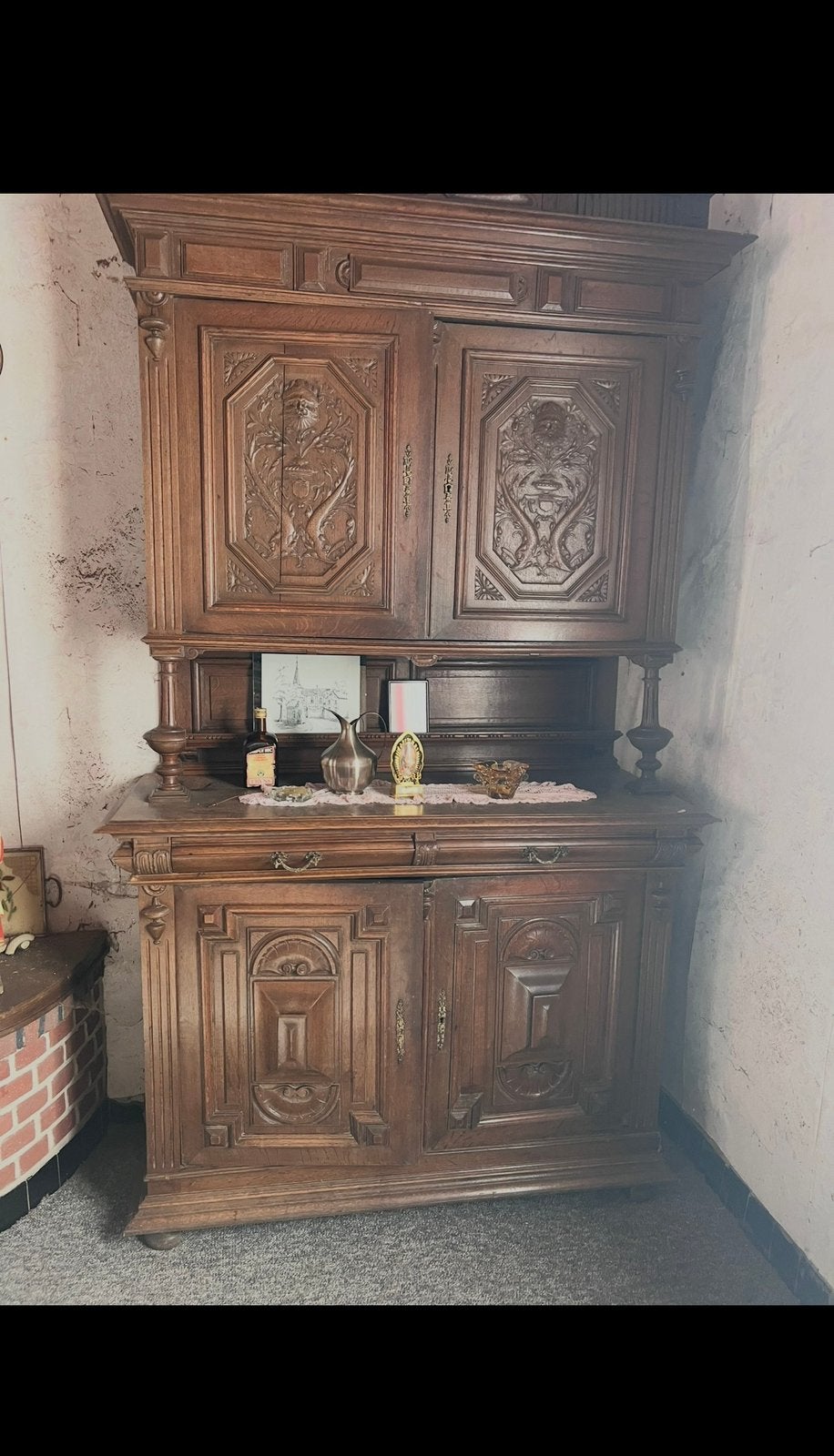Antiek meubilair 6stoelen, tafel , 3 kasten, Ophalen