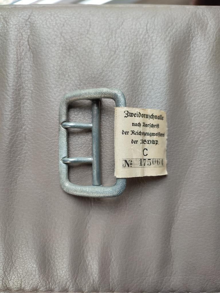 Boucle Allemande Officier WW2 avec étiquette RZM, Enlèvement ou Envoi
