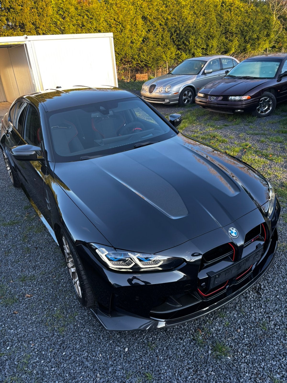 BMW M3 CS mei 2025 9000km, Auto's, BMW, Automaat, 300 cc, Zwart, Particulier