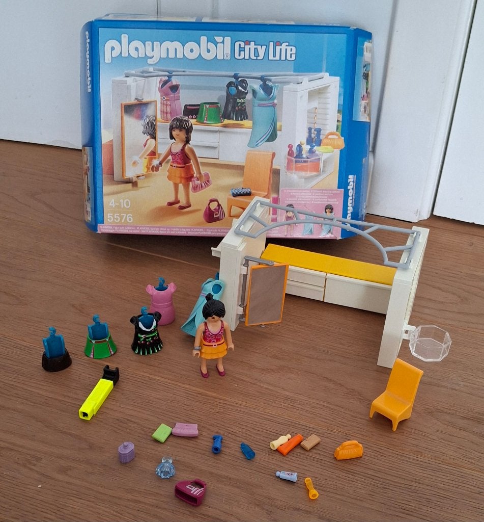 playmobil city life dressing pour maison moderne 5576, Enfants & Bébés, Bâtiment, Comme neuf, City life, Kit complet