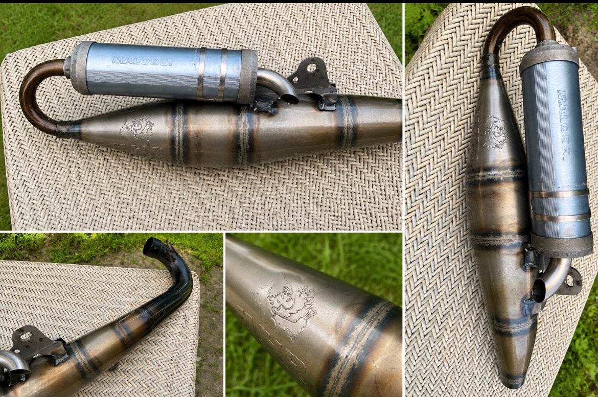 Mallosi mhr uitlaat 125-172cc, Ophalen, Zo goed als nieuw