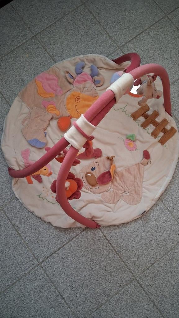 Speelmat speeltapijt baby Nattou + extra dezelfde mat zonder, Ophalen, Gebruikt