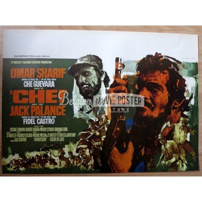 "Ché"Belgische filmaffiche, Gebruikt, Rechthoekig Liggend, Ophalen of Verzenden, A1 t/m A3