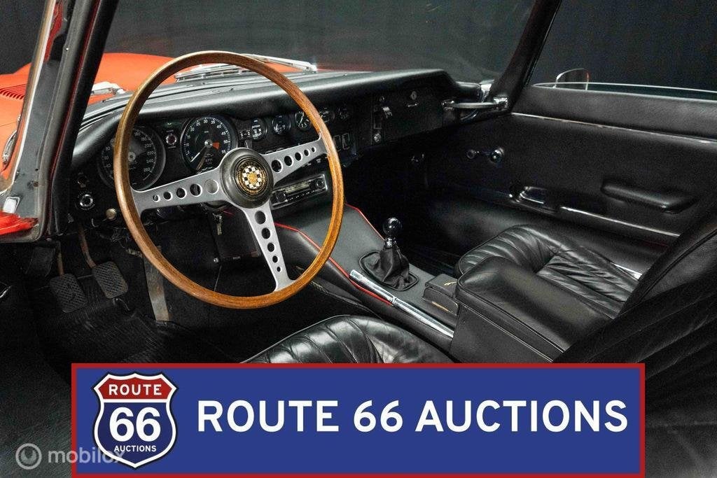 Jaguar E-Type Coupe Series 2 | 1970 | Route 66 Auctions, Zwart, Bedrijf, Handgeschakeld, Overige carrosserie