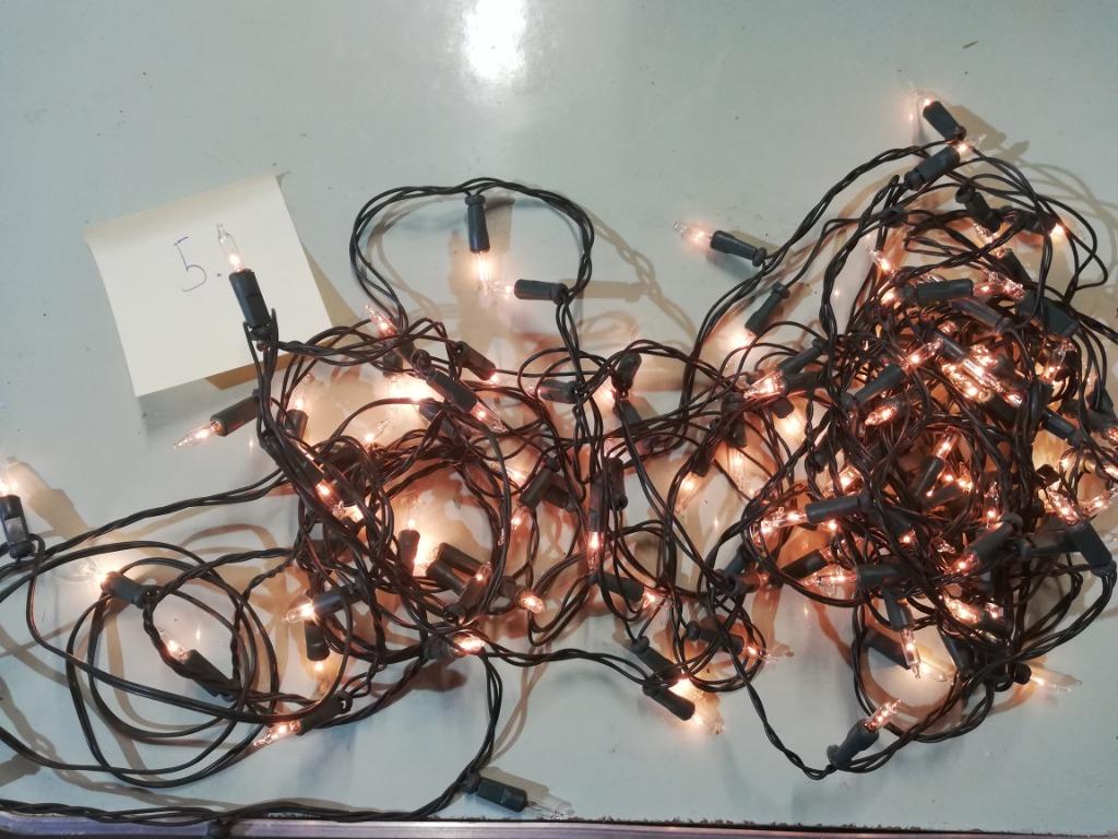 * Kerstverlichting: slinger van 120 witte lampjes, Huis en Inrichting, Ophalen of Verzenden, Gebruikt