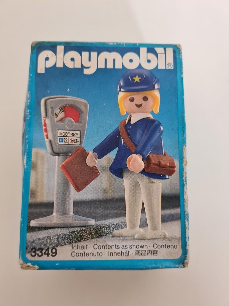 Playmobil 3349 agente met parkeermeter vintage, Ophalen of Verzenden, Zo goed als nieuw