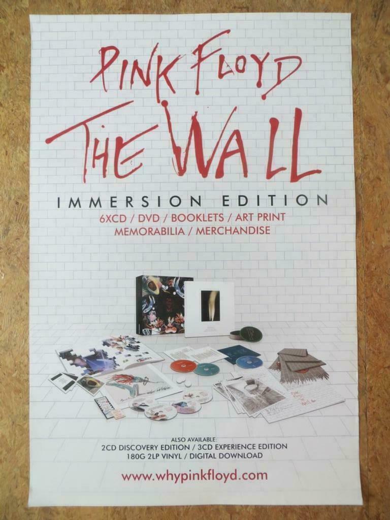 PINK FLOYD POSTER OFFICIEL THE WALL  IMMERSION EDITION, Neuf, Rectangulaire vertical, Musique, Affiche ou Poster pour porte ou plus grand
