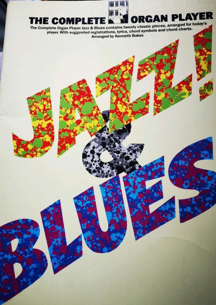 Jazz & Blues the complete organ player editie 1989, Muziek en Instrumenten, Zang, Les of Cursus, Ophalen of Verzenden, Zo goed als nieuw