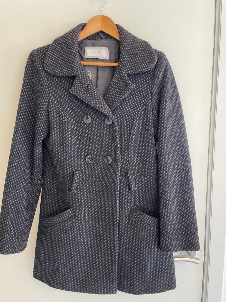 Winterjas AP by Bruphils maat 38, Vêtements | Femmes, Vestes | Hiver, Comme neuf, Taille 38/40 (M), Bleu, Enlèvement ou Envoi