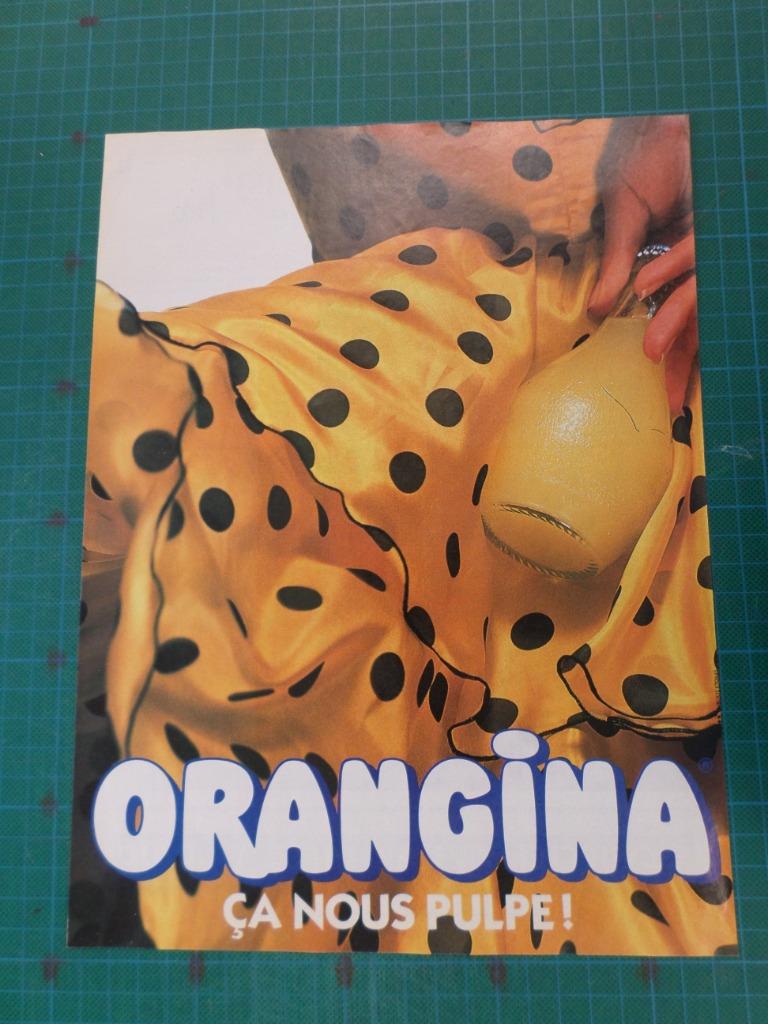 Orangina boisson - publicité papier - 1990, Enlèvement ou Envoi, Utilisé, Autres types