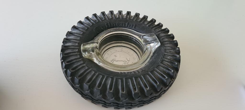 Vintage continental titan autoband Asbak, Ophalen of Verzenden, Asbak