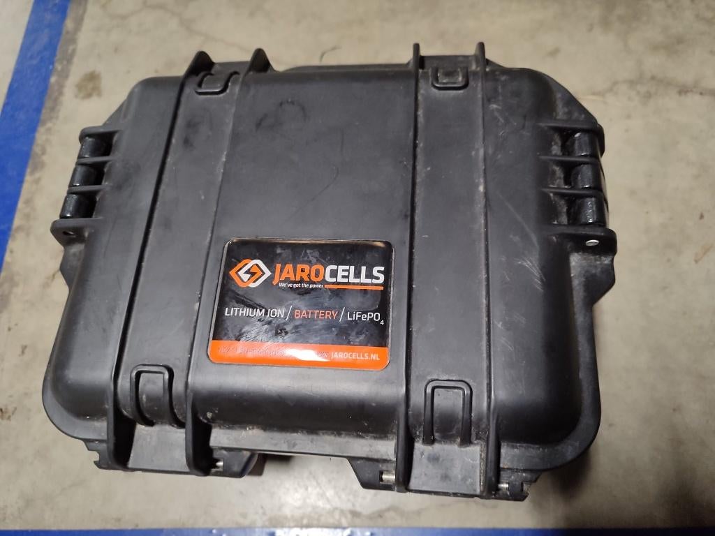 Te koop: Jarocell battery BTP50.12 en stormcase, Watersport en Boten, Ophalen of Verzenden, Zo goed als nieuw, Overige typen