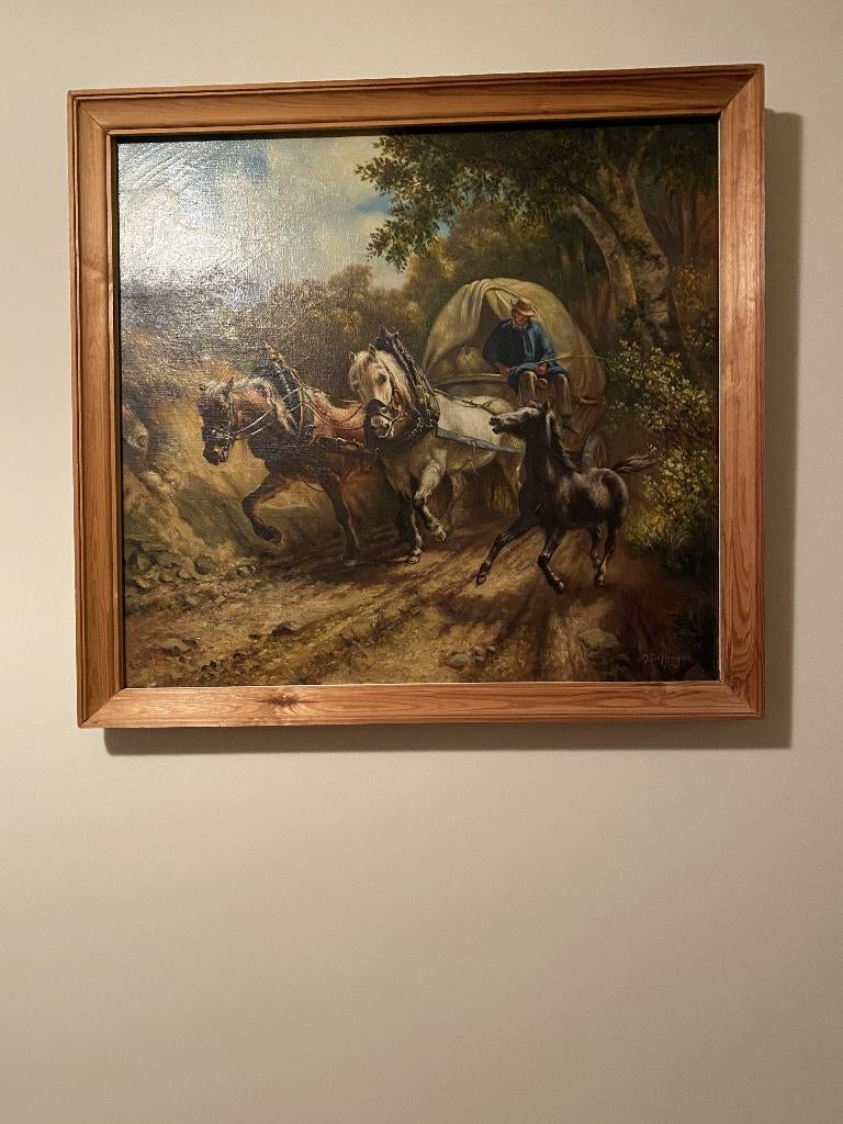 schilderij met paarden, Enlèvement