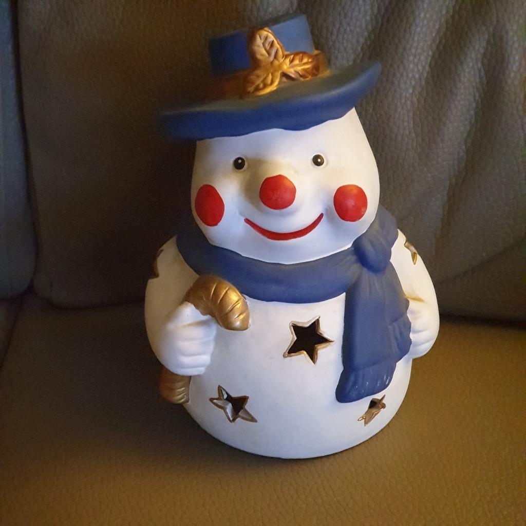 Décoration de noël-photophore- bonhomme de neige, Divers, Enlèvement, Neuf