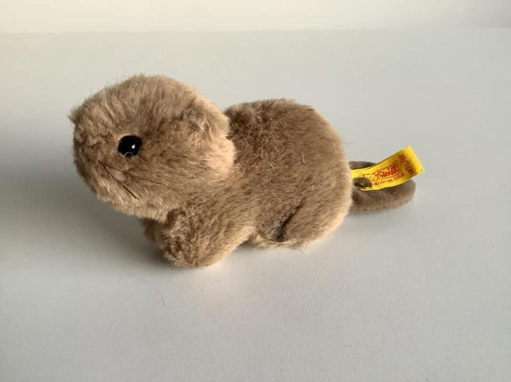 Castor Steiff vintage « Paddy » avec bouton et étiquette, Enlèvement ou Envoi, Comme neuf, Ours en tissus, Steiff