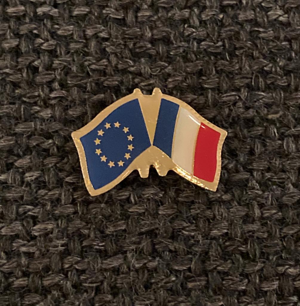 PIN - VLAG - EUROPA - FRANKRIJK - DRAPEAU - EUROPE - FRANCE, Envoi, Utilisé, Ville ou Campagne, Insigne ou Pin's