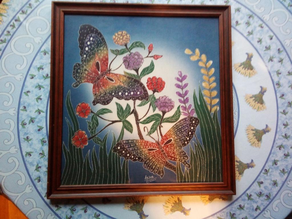 Magnifique cadre batik, Antiquités & Art, Enlèvement ou Envoi
