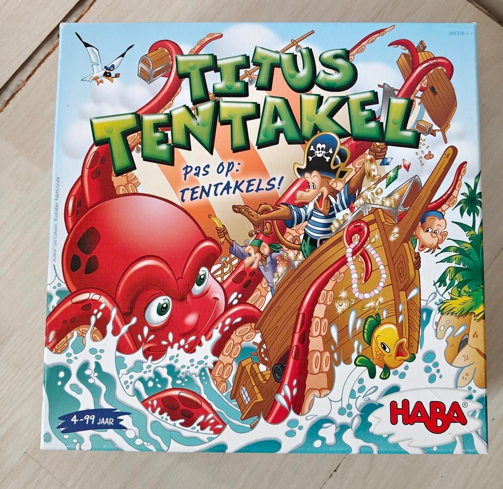 Jeu de plateau Titus Tentacle 100% complet, Enlèvement ou Envoi, Comme neuf, Haba
